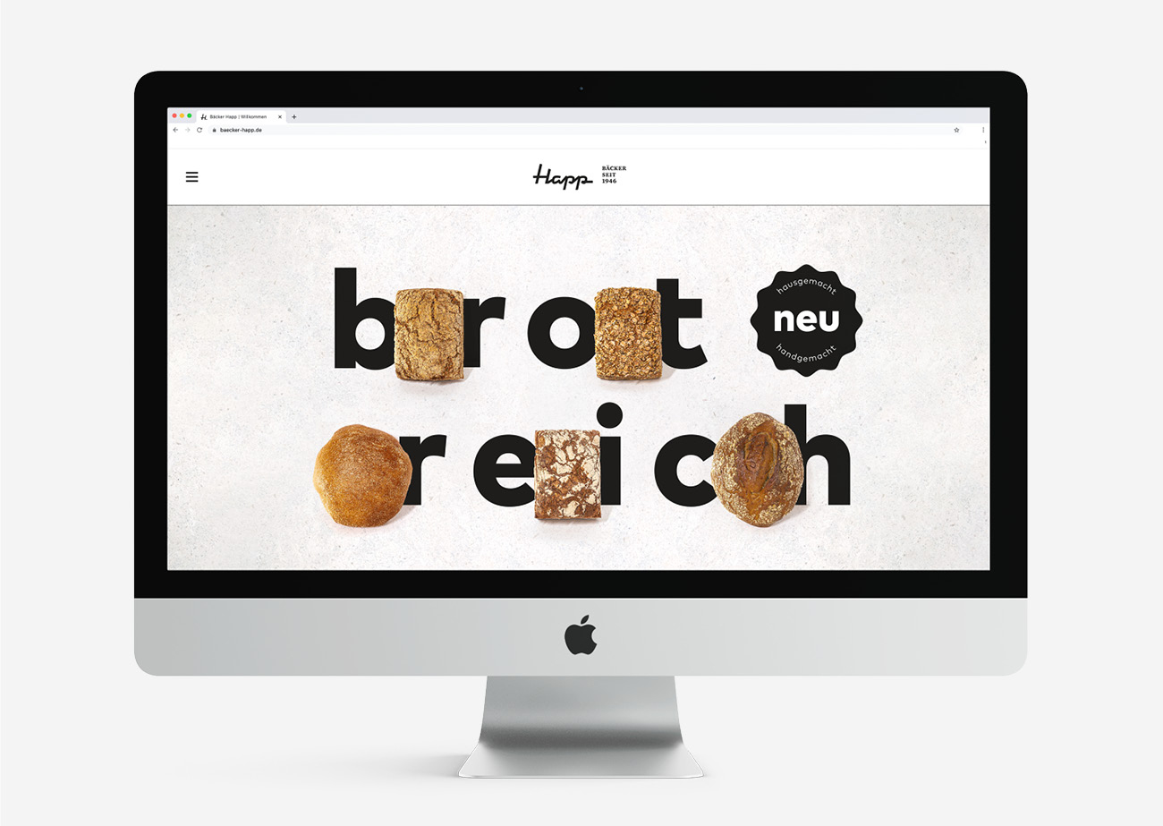 Happ – Bäcker seit 1946 (Digital Branding)