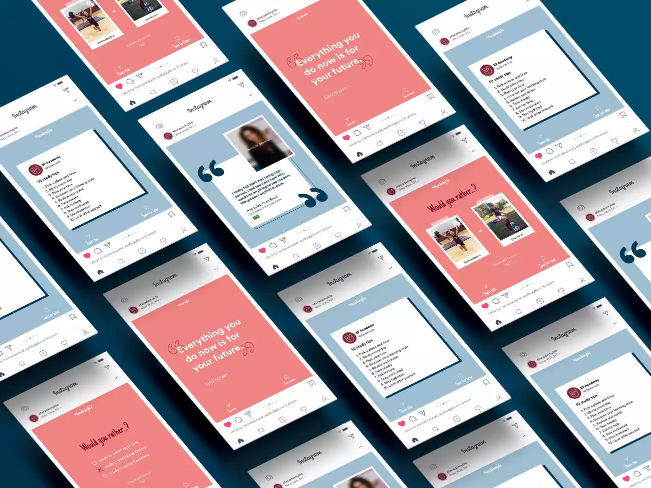 Instagram Post Templates for EF Education First